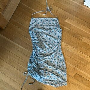 Superdown blue halter dress size medium. Never worn.